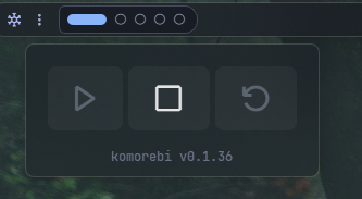Komorebi Control Widget