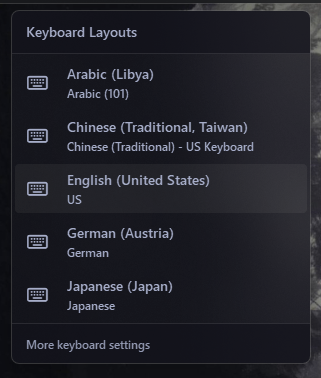 Language YASB Widget