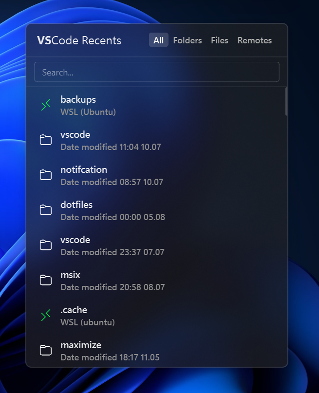 VSCode YASB Widget